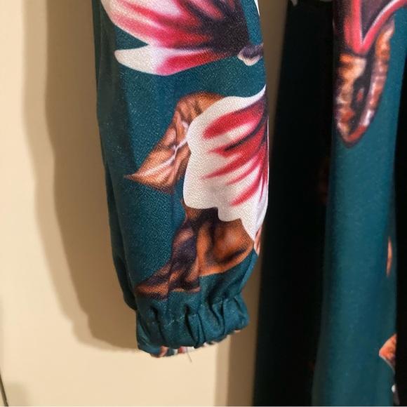 Emory Rose plus floral print lantern sleeve dress - Picture 8 of 8